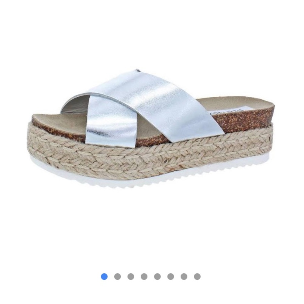 Steve Madden platform slip on sandals